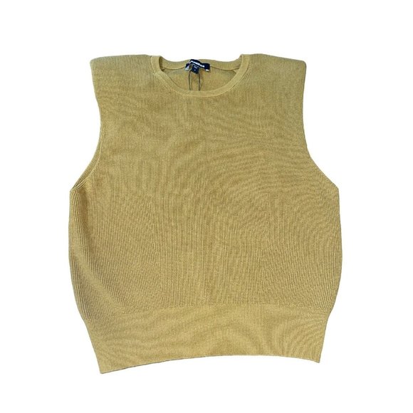EXPRESS Women's Size Small Ribbed Padded Shoulder Sweater Retail $48.00 - Picture 4 of 14
